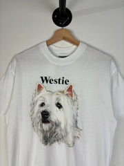 Vintage 90's Westie Dog White Tee