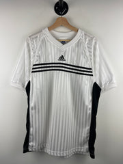 Vintage 90s Adidas 3 Stripe White Soccer Jersey