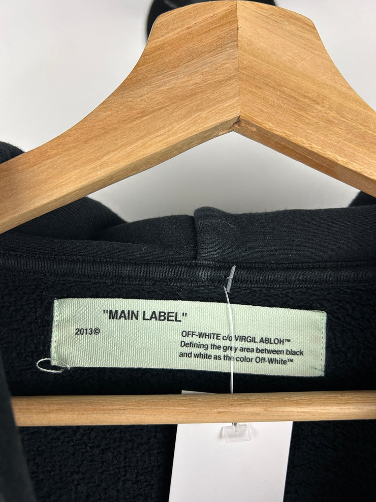 Off White Screaming Girl Arrows Black Hoodie