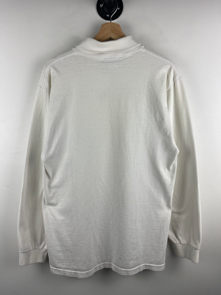 Vintage 90s Nike Golf Swoosh Turtle Neck White Long Sleeve