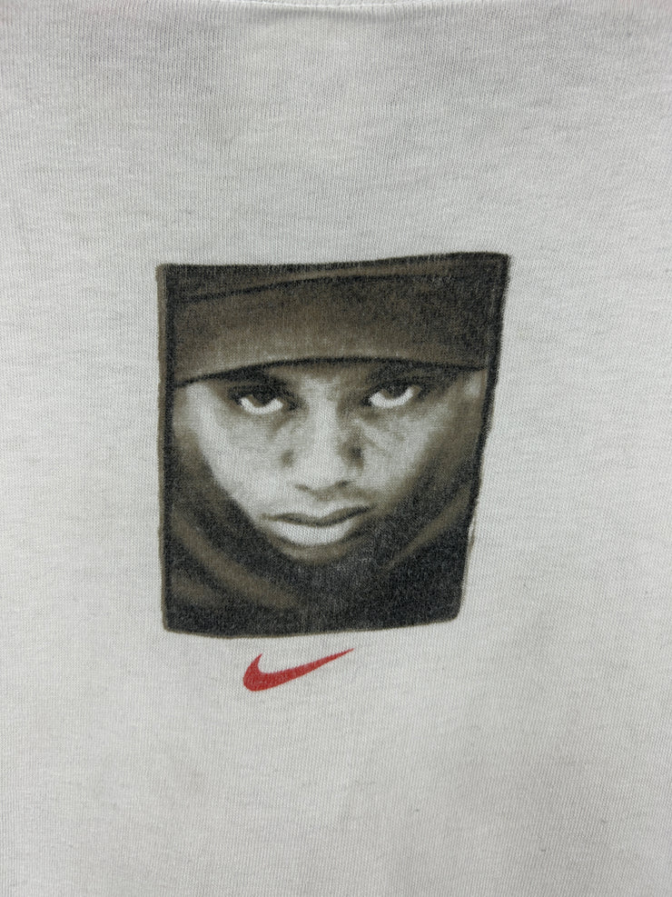 Vintage 90s Nike Golf I Am Tiger Woods White Tee