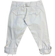 Vintage Miss Sixty Women's White Lace-Up Denim Capris