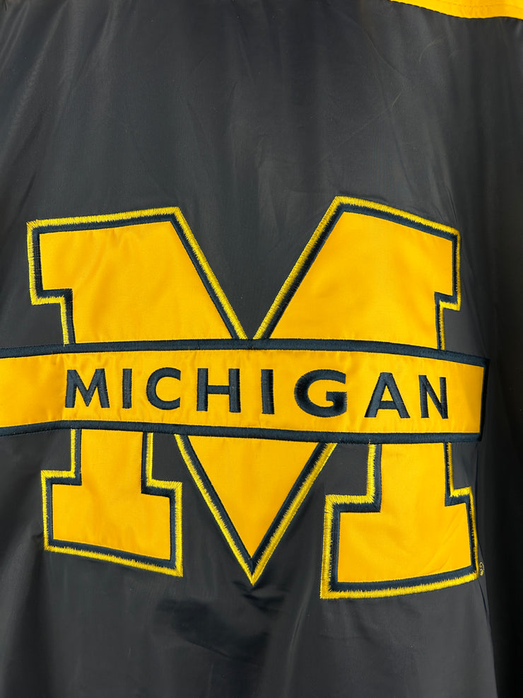 Vintage Steve & Barrys Michigan Wolverines Navy & Yellow Varsity Jacket