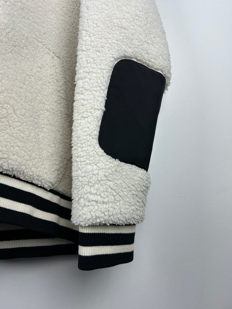 Moose Knuckles Dewson White Sherpa Hooded Jacket