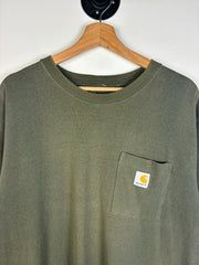 Vintage Y2K Carhartt Olive Pocket Tee