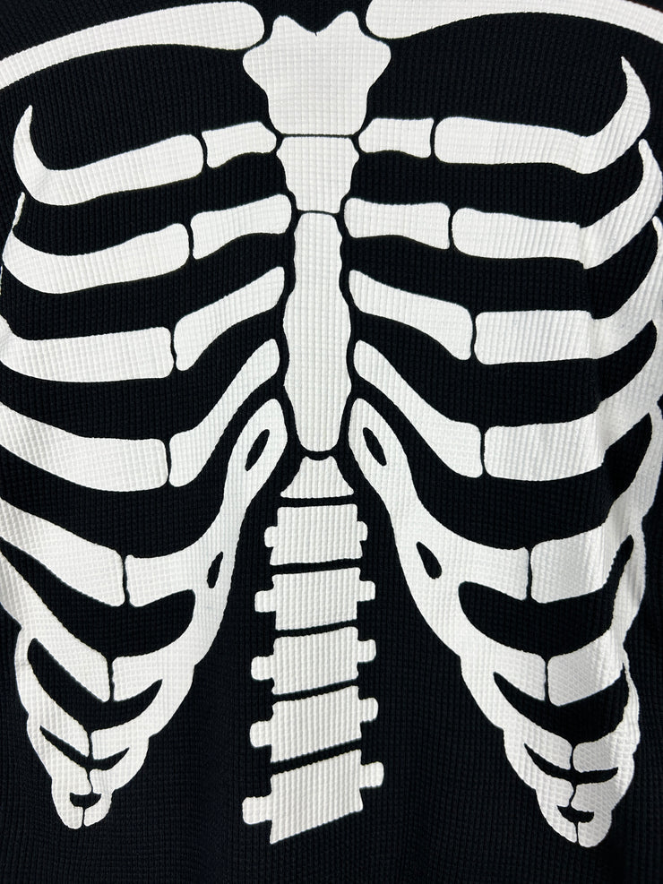 Supreme Bones Thermal Black Long Sleeve