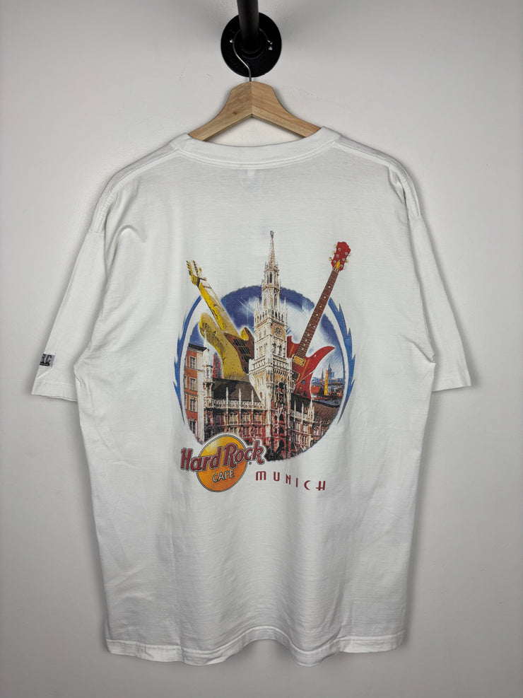 Vintage 90s Hard Rock Café Munich White Tee