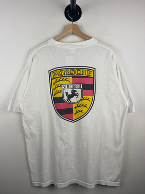 Vintage 80s Porsche Euro Promo White Tee