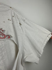 Vintage Sturgis Black Hills Rally Skull Thrashed White Tee