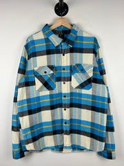 OVO Octobers Very Owl Blue & White Flannel