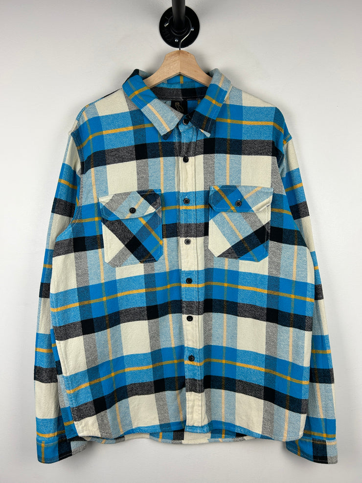 OVO Octobers Very Owl Blue & White Flannel