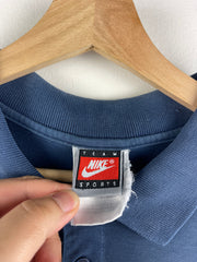 Vintage 90s Nike Golf Penn State Nittany Lions Faded Navy Polo Shirt
