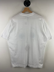 Vintage 90s Hers Funny Face Comedy White Tee