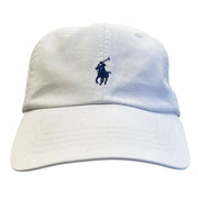 Vintage Polo Ralph Lauren White Leather Strapback Hat