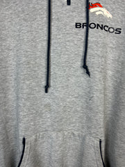 Vintage 90s NFL Denver Broncos Grey Quarter Zip Hoodie