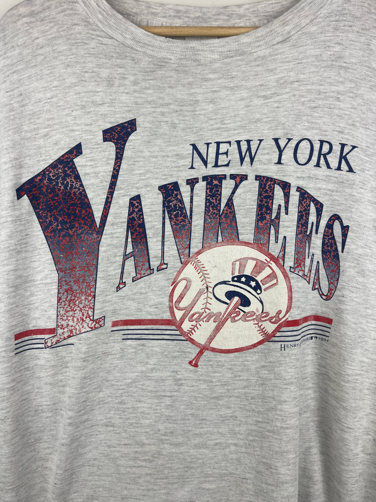 Vintage 90s MLB New York Yankees Grey Tee – Vintage Meets Hype