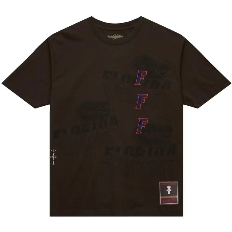 Travis Scott x Mitchell & Ness Florida Gators Seal Brown Tee