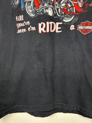 Vintage 80s Harley Davidson Don’t Call Em' Bikers Black Tee