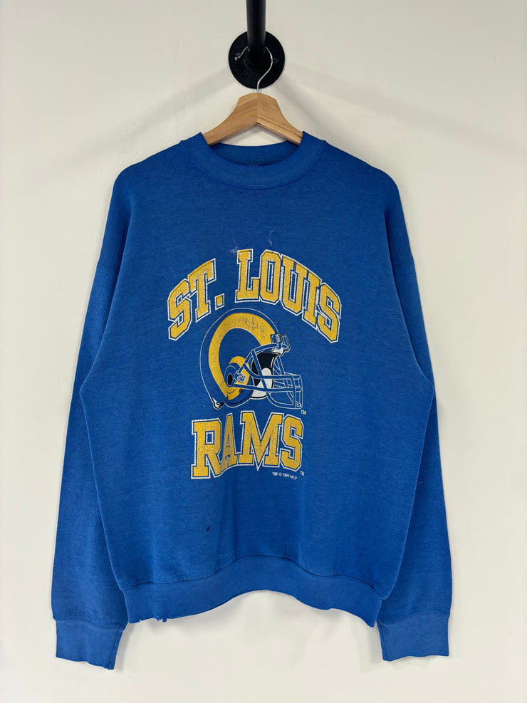 Vintage 1995 St. Louis Rams Blue Crewneck