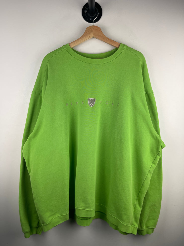Vintage Nike Golf Embroidered Green Crewneck