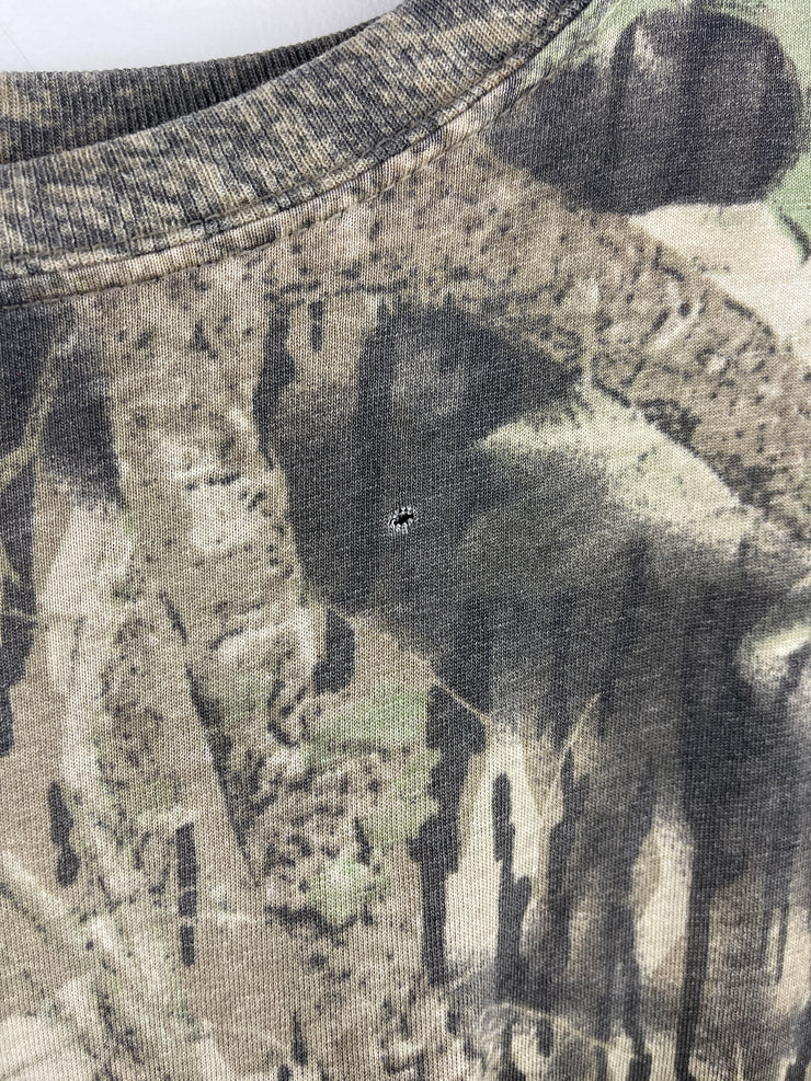 Vintage 90s Mossy Oak Real Tree Camo Pocket Tee