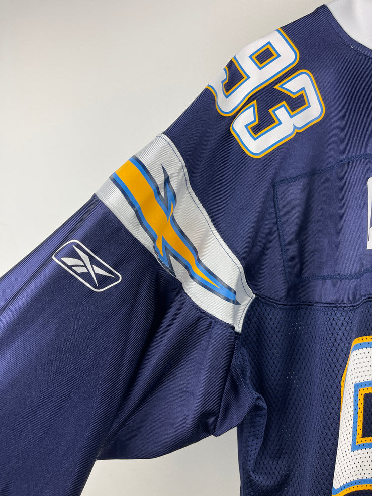Vintage NFL Reebok San Diego Chargers Castillo Navy Football Jersey