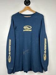 Vintage 90s Vans Skateboarding Thrashed Navy Long Sleeve