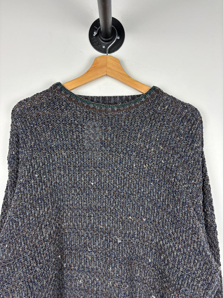 Vintage 90s Craft & Barrow Earth Tone Knit Sweater