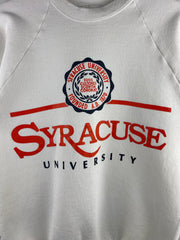 Vintage 80s Syracuse University White Crewneck