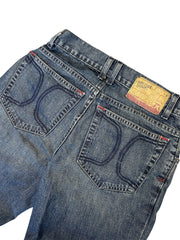 Vintage Y2K Hurley Embroided Dark Wash Blue Denim Jeans