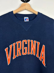 Vintage 90s Russell Virginia University Navy Crewneck