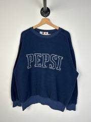 Vintage 90's Pepsi Fleece Navy Crewneck