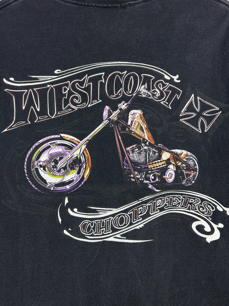 Vintage West Coast Choppers Biker Black Tee