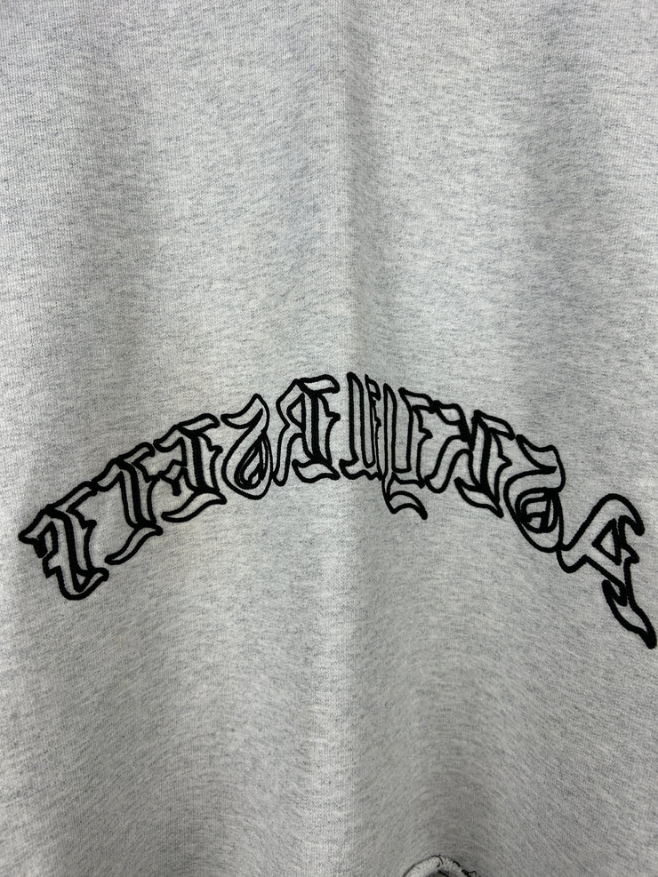 Askyurself Inside Out Grey & Black Cropped Hoodie