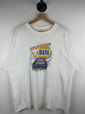 Vintage Nascar Michael Waltrip Napa White Tee