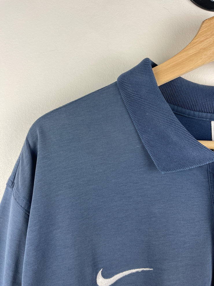 Vintage 90s Nike Golf Penn State Nittany Lions Faded Navy Polo Shirt