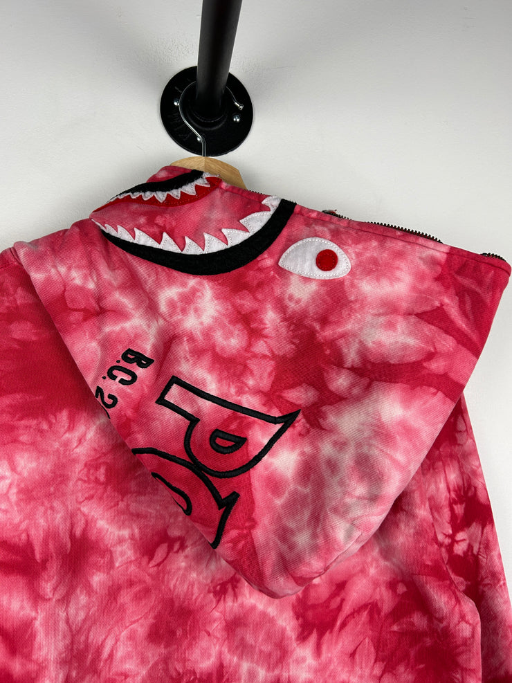 Bape Ponr Shark Tie Dye Full Zip Hoodie