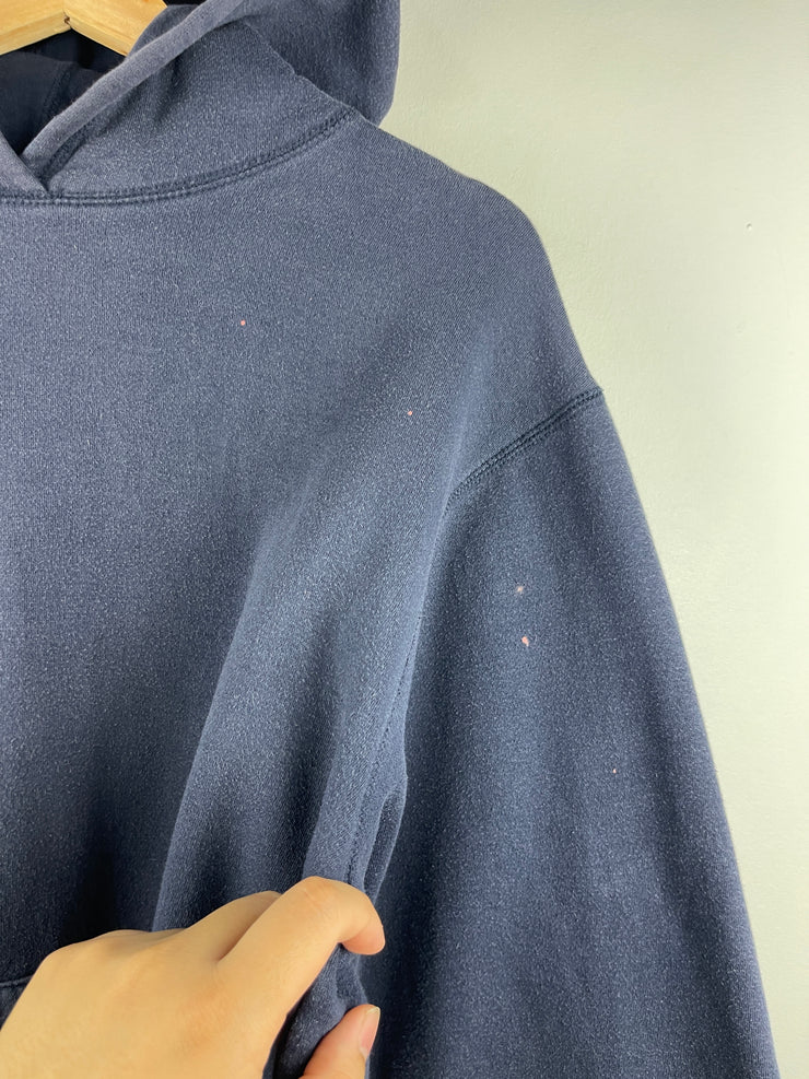 Vintage 90s Ohiopyle Blank Faded Navy Hoodie