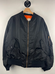 Vintage Alpha Industries Flight Bomber Black Jacket