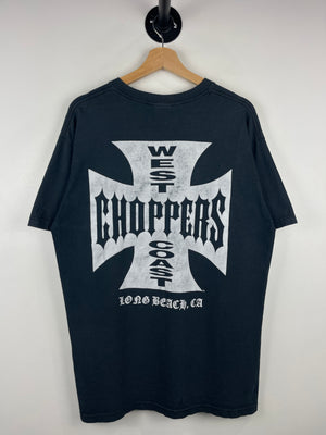 Vintage West Coast Choppers Long Beach OG Faded Black Tee