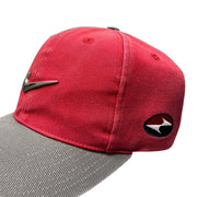 Vintage 90s Nike Golf Tiger Woods Red & Grey Strapback Hat