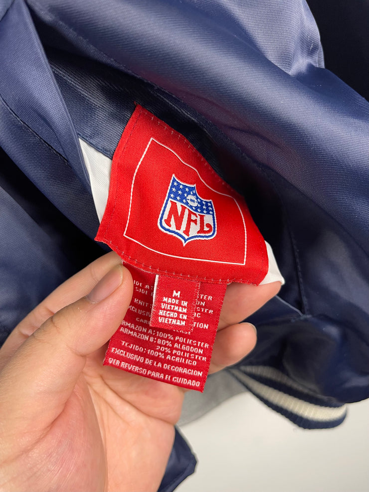 Vintage NFL Dallas Cowboys Navy & Grey Reversible Hooded Jacket