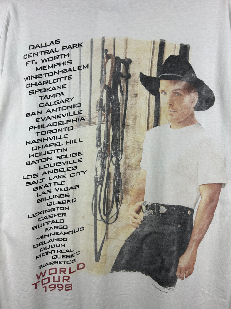 Vintage 90s Garth Brooks Sevens Tour White Tee