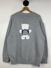 Vintage 90s Pepsi Teddy Bear Grey Crewneck