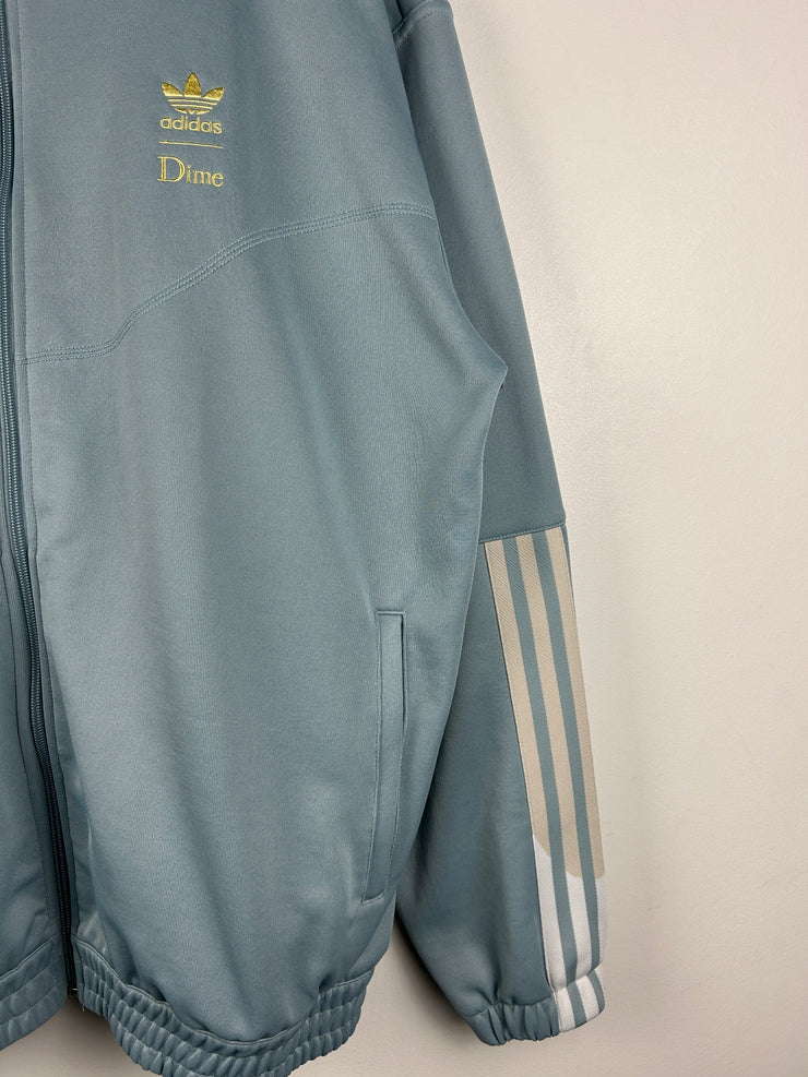 Dime X Adidas Light Blue Zip Up Track Sweater