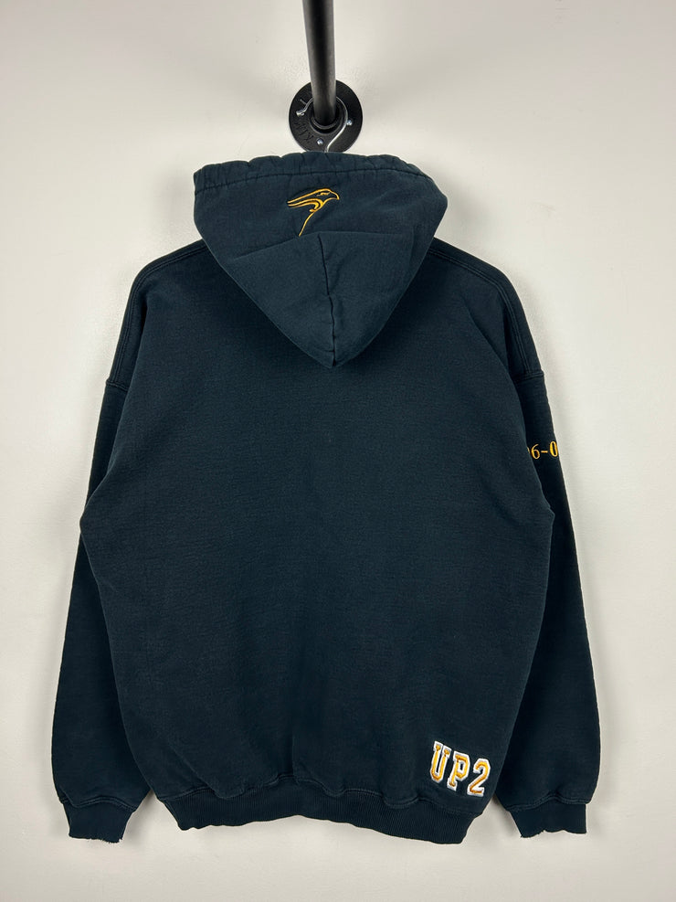 Vintage Waterloo Laurier University Embroidered Black Hoodie