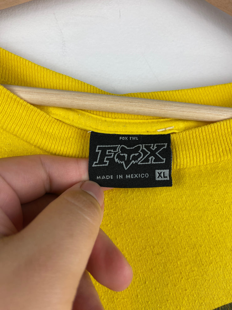 Vintage Fox Racing Yellow Long Sleeve