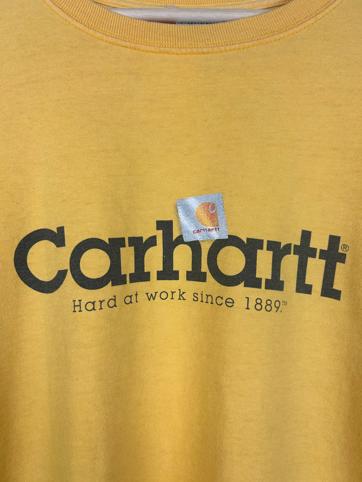 Vintage Y2K Carhartt Yellow Tee