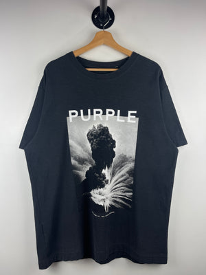 Purple Brand Meltdown Black Tee