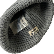 Acne Studio Pansy N Face Grey Beanie